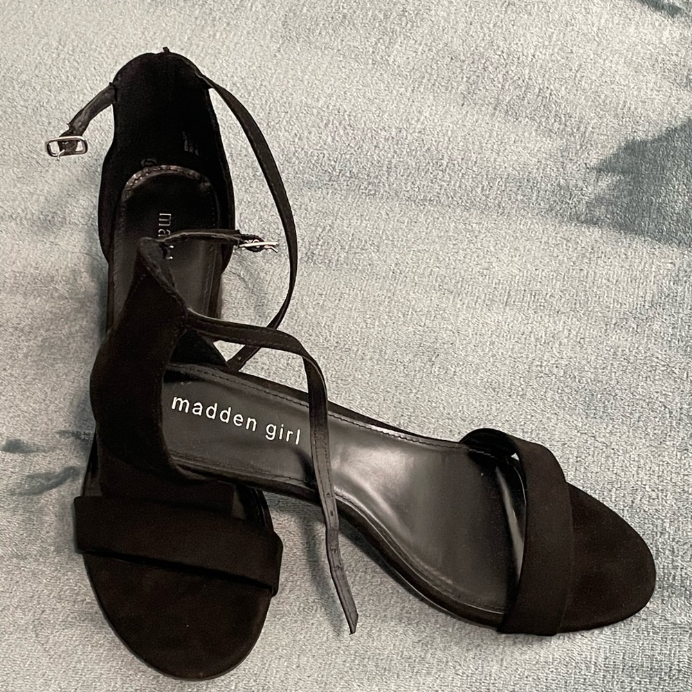 Madden Girl Black 2 inch heel, no platform shoes